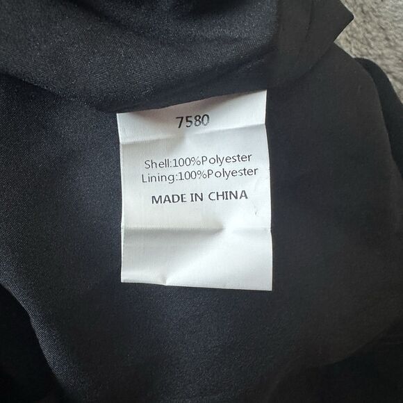 Kirundo Black Sleeveless Tiered Mini Dress High Neck Bow Back Womens Size M - Picture 6 of 9